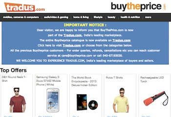 Tradus buys online marketplace BuyThePrice.com