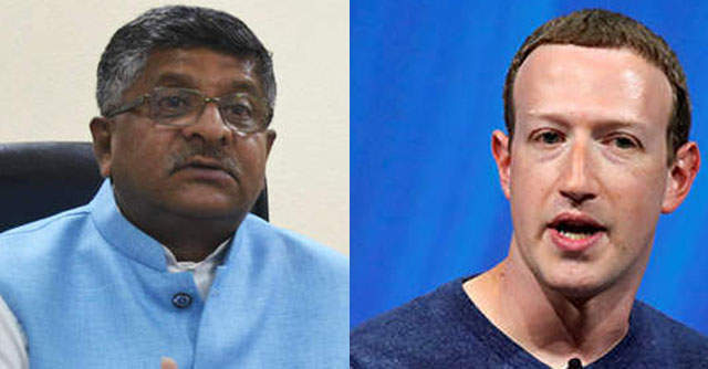 Union IT minister accuses Facebook of bias, demands country specific community guidelines