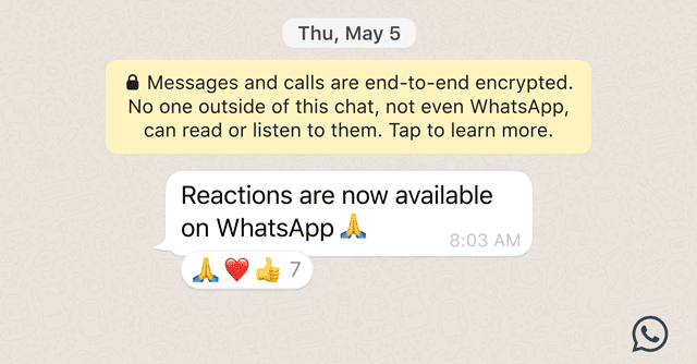 WhatsApp to introduce new 'reaction' feature