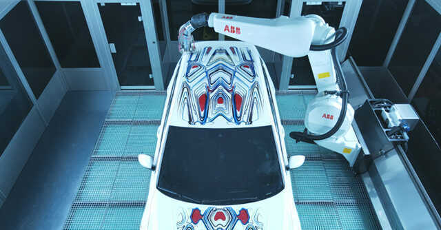 ABB Robotics builds world’s first robot-painted art car