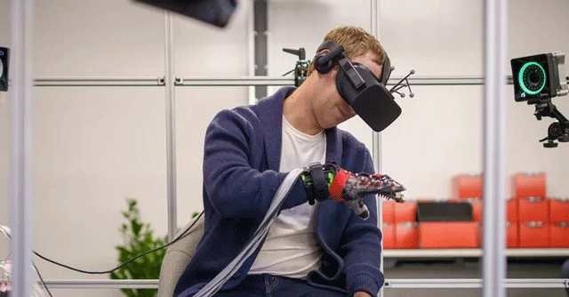 Haptic gloves are allowing users to touch and feel in VR