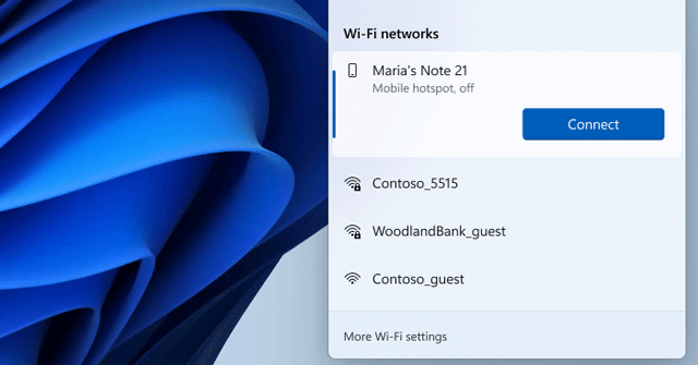 Windows 11 gets Mac-like password less hotspot support for Android phones