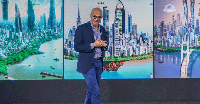 Microsoft’s Nadella says India’s digital infra building capability far ahead of others