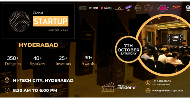 Global Startup Summit 2023 comes to Hyderabad on 7th October